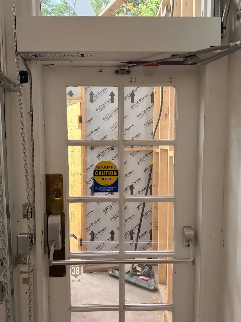 Automatic Operator & Panic Hardware Setup - Security Installation by AK Security Ltd. Vancouver