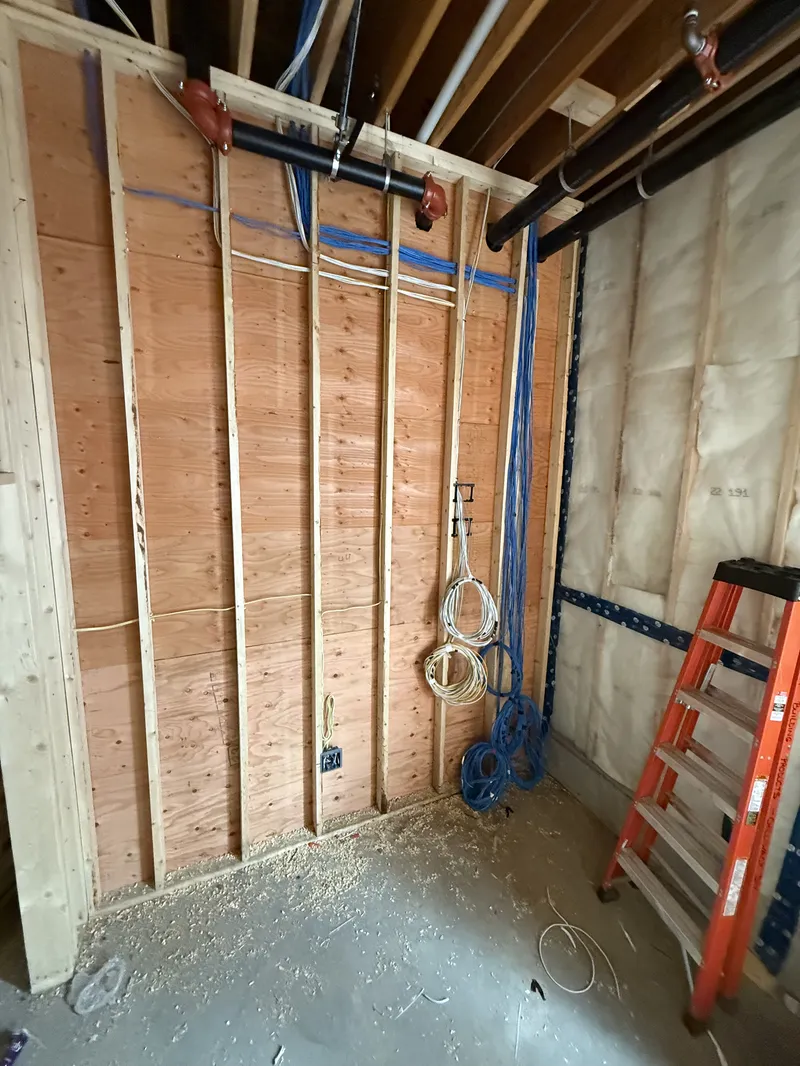 Construction Wiring - Security Installation by AK Security Ltd. Vancouver