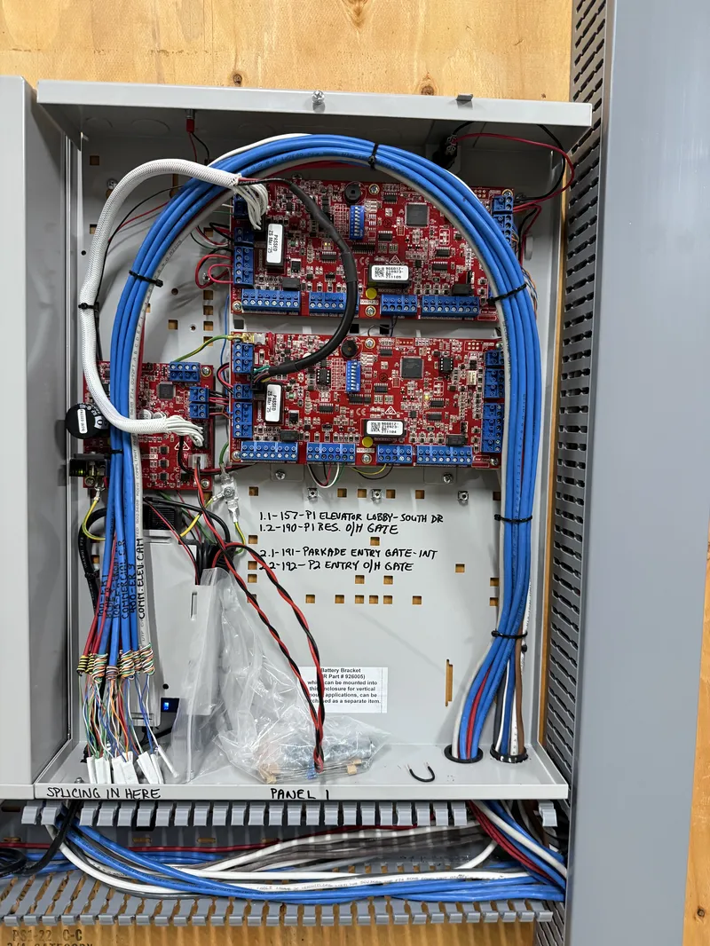Panel 1 Wiring - Security Installation by AK Security Ltd. Vancouver