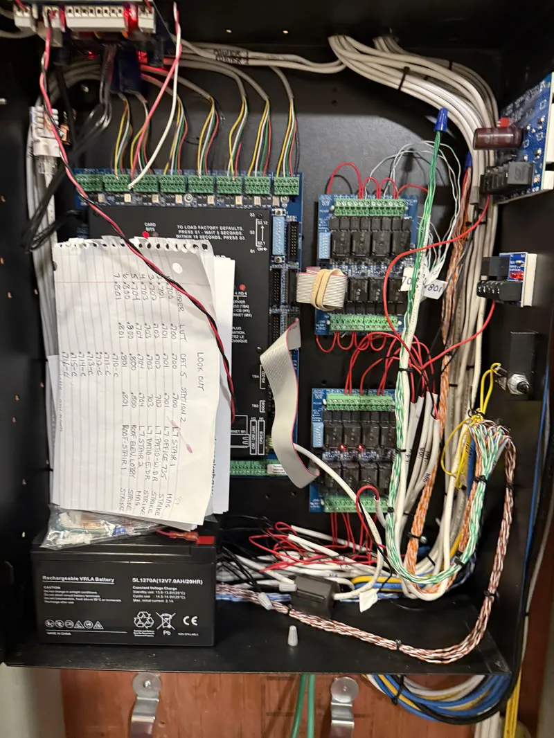 Relay Board Wiring - Security Installation by AK Security Ltd. Vancouver