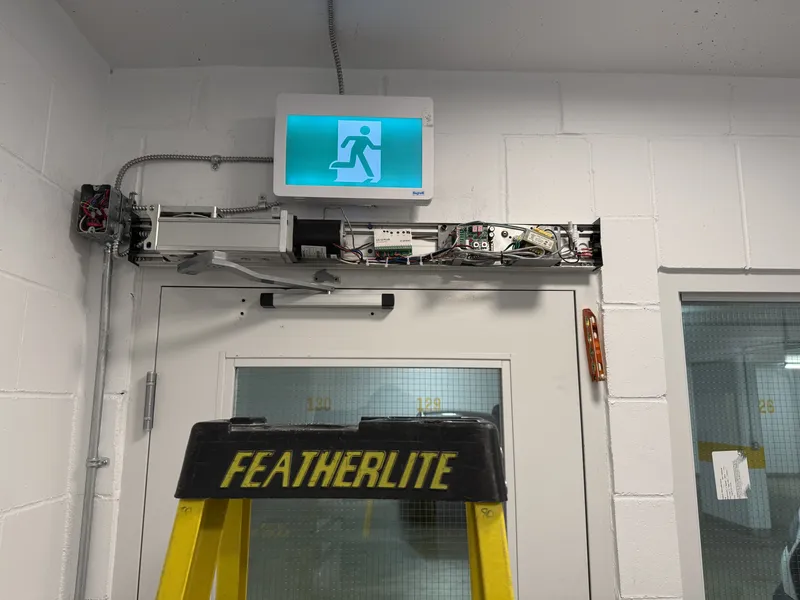 Sliding Door Internals - Security Installation by AK Security Ltd. Vancouver