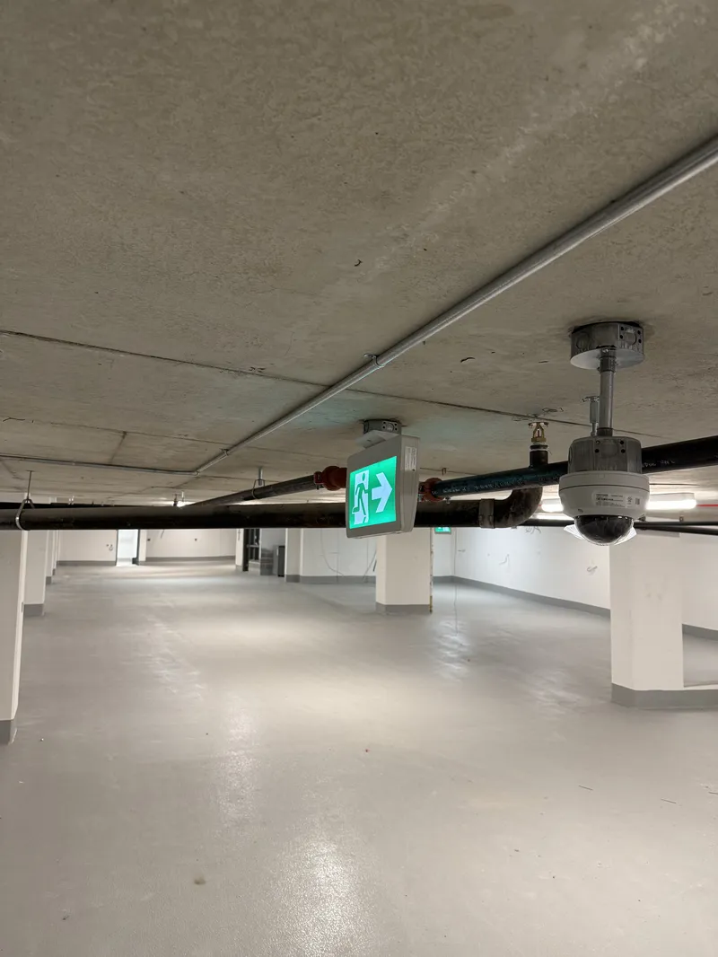 Parking Garage Camera - Security Installation by AK Security Ltd. Vancouver